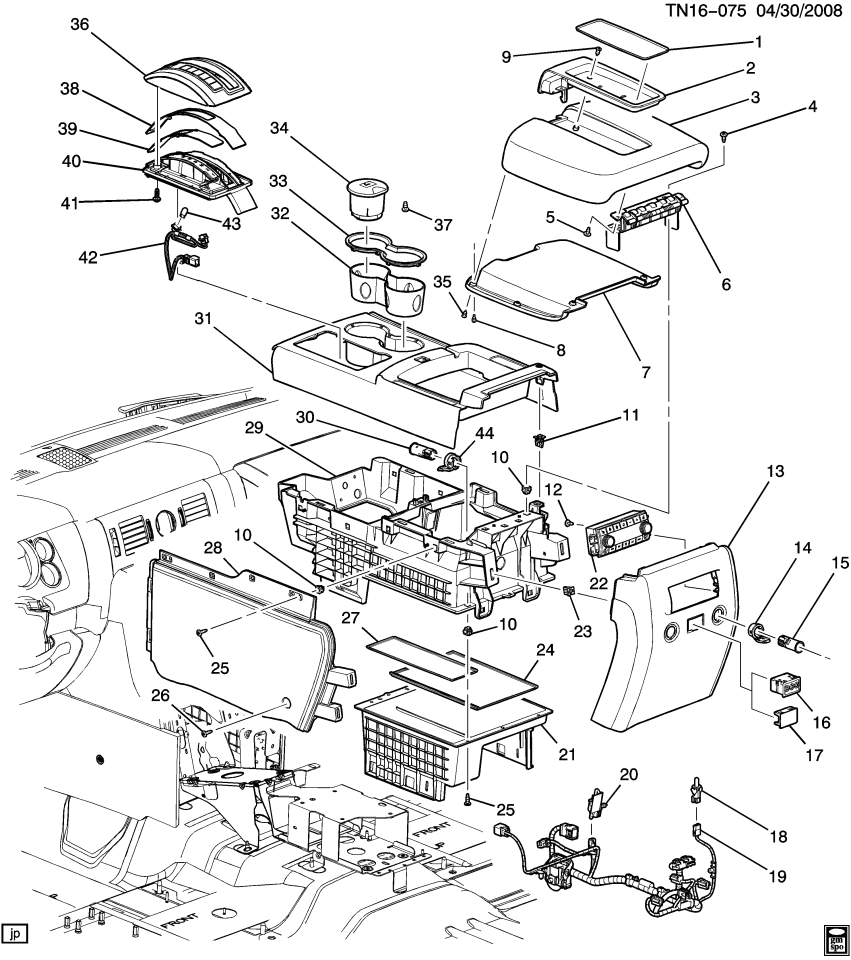 GM 19178160 Harness Asm, Automatic Transmission Control Indicator Lamp Wiring