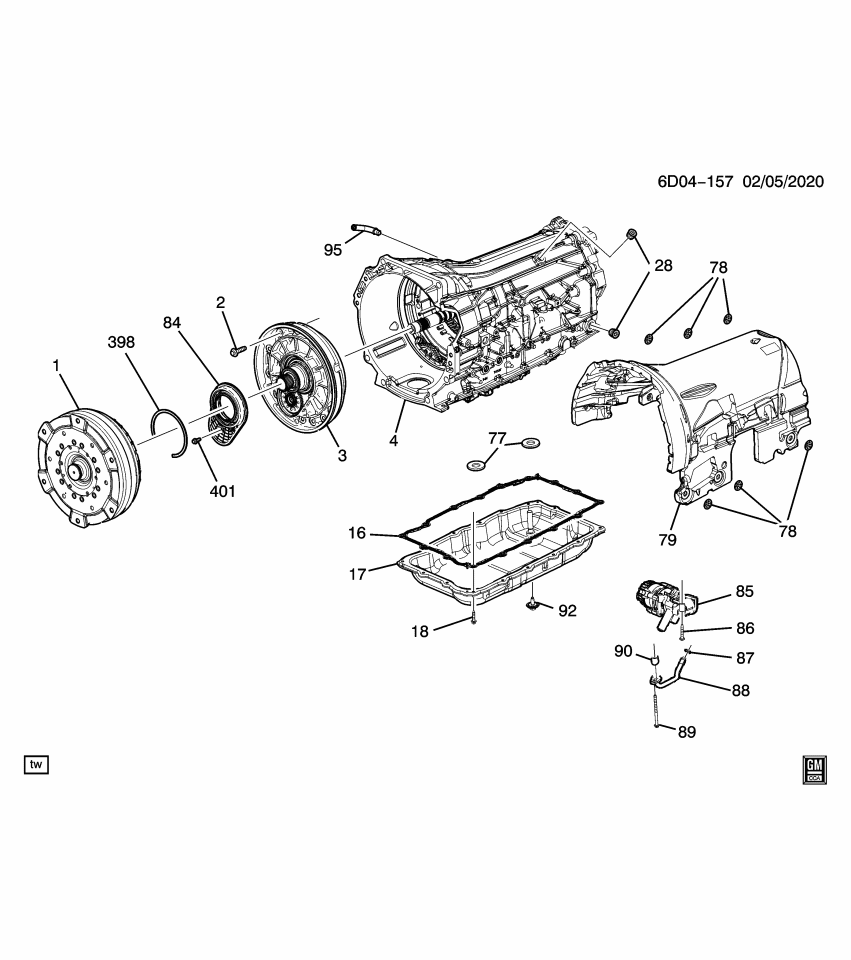 GM 24042058 INSULATOR-TRANS HSG SND