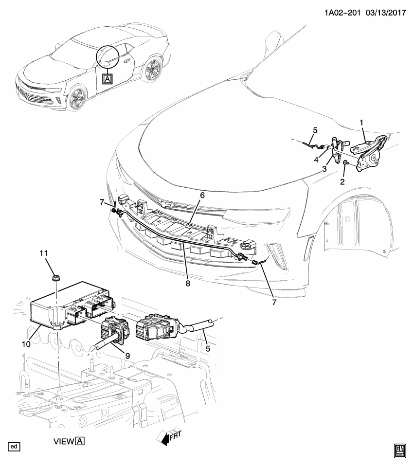 GM 85561714 SENSOR ASM-PEDESTRIAN IMP DETN