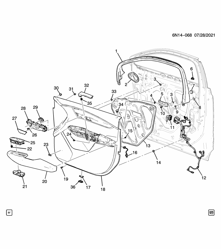 GM 84177789 BODY, (PUDDLE LAMP BRACKET)
