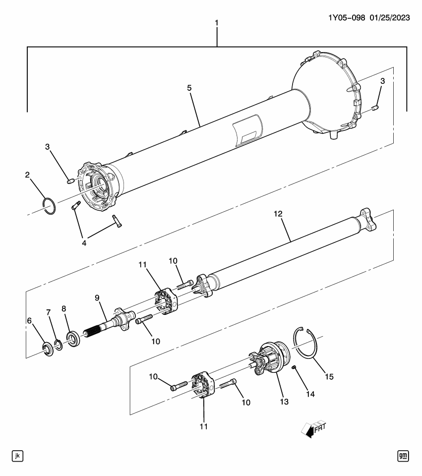 GM 84642282 COUPLING KIT-PROP SHF