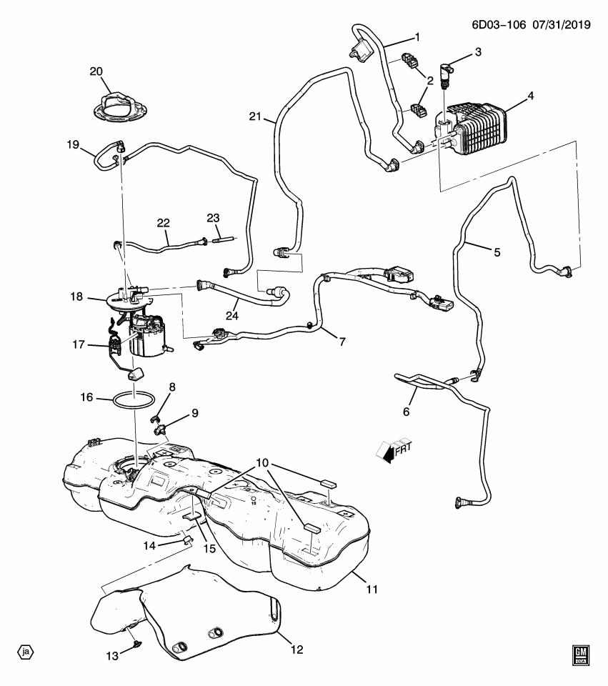 GM 84525471 HOSE ASM-EVAP EMIS CNSTR
