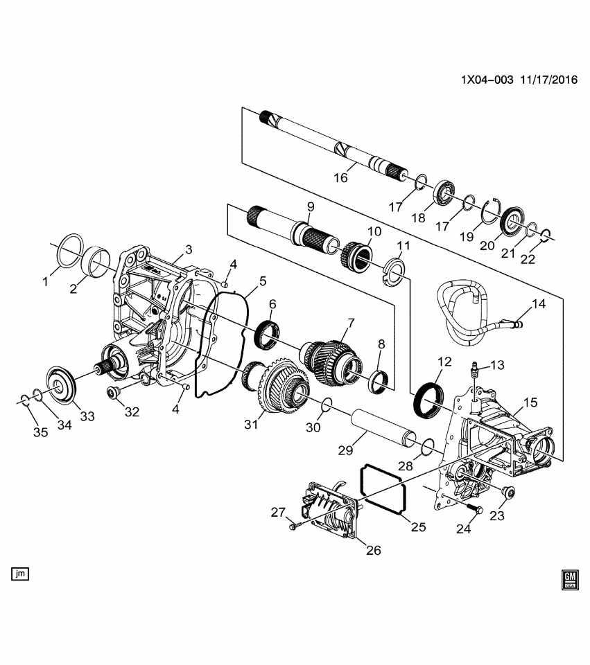 GM 84453402 CASE ASM-PWR TRFER U