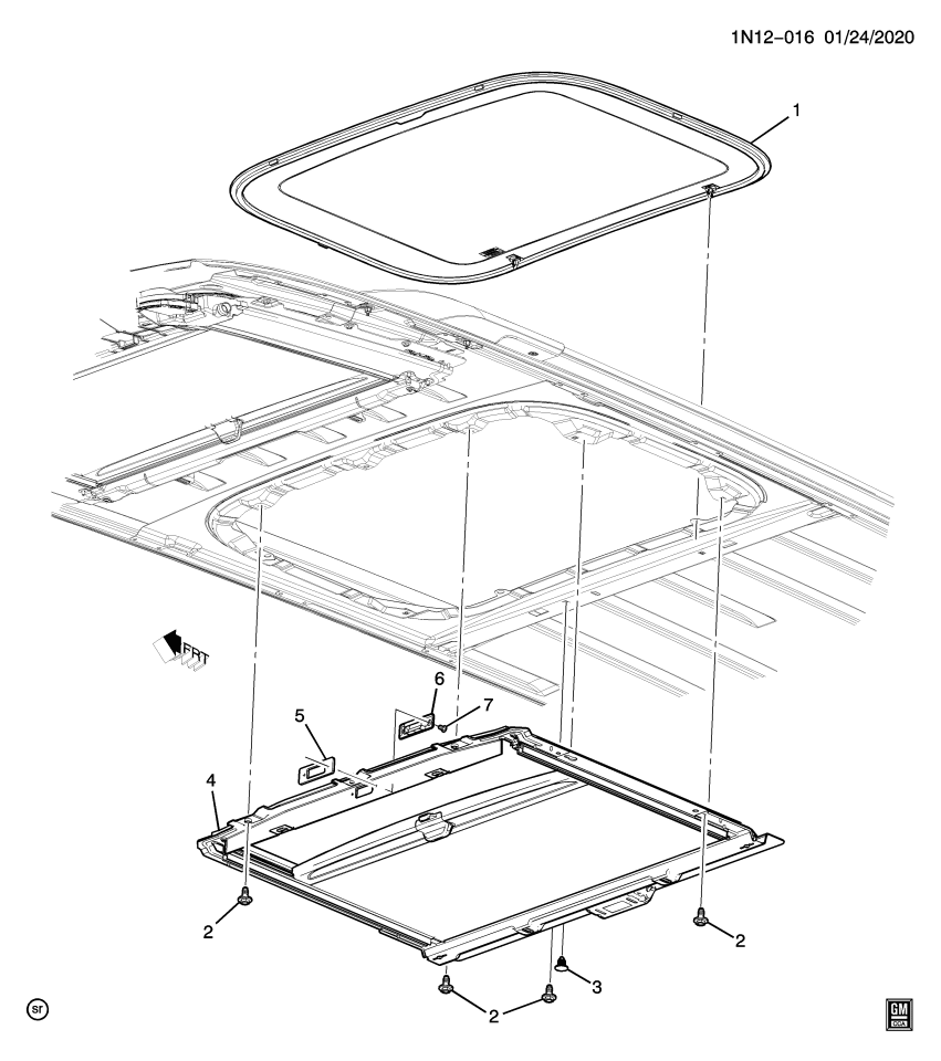 GM 84767836 Sunshade