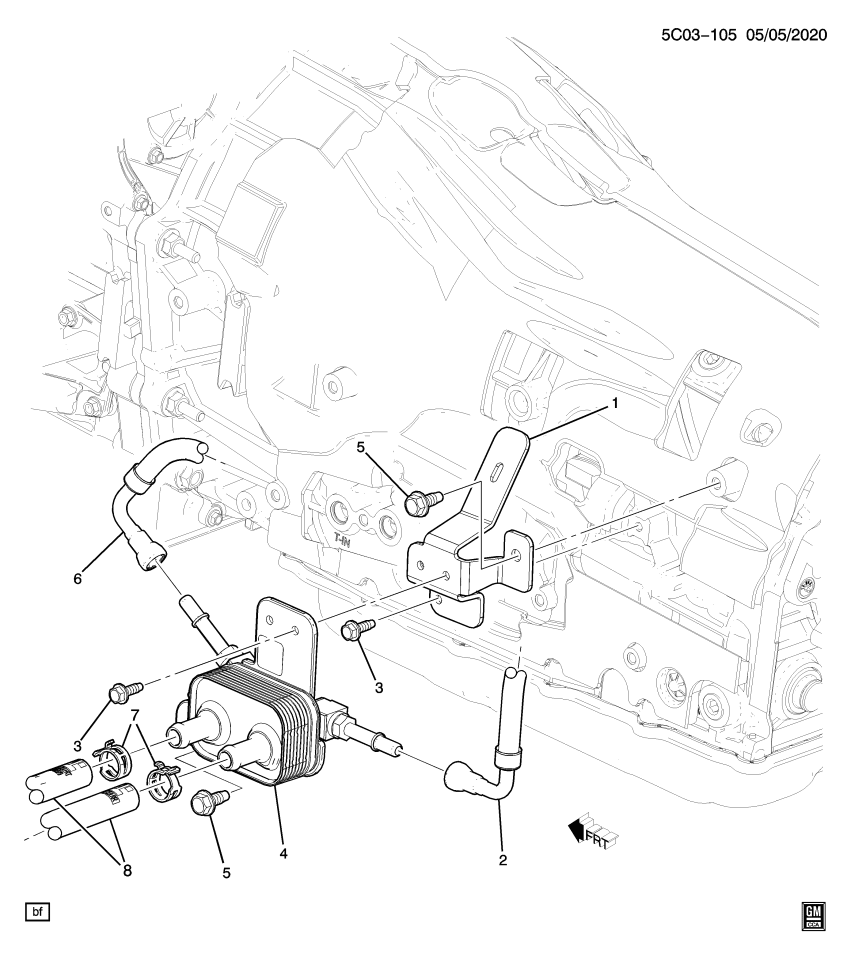 GM 84651038 BRACKET-FUEL & EVAP EMIS CMP