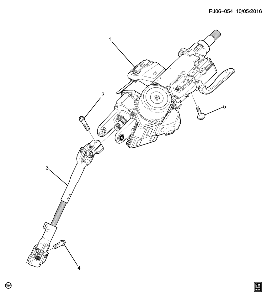 GM 42622463 COLUMN PKG-STRG