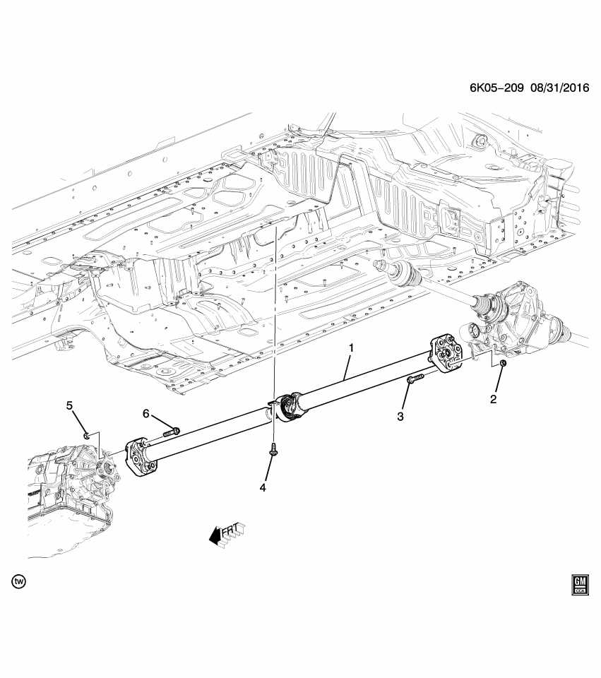 GM 84107239 Drive Shaft Assembly