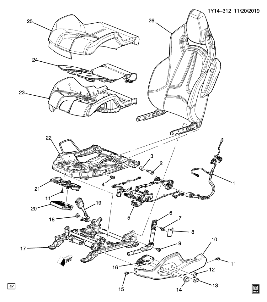 GM 84213370 Module Bracket