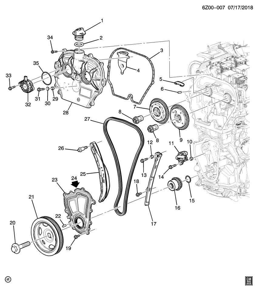 GM 55514729 Timing Chain