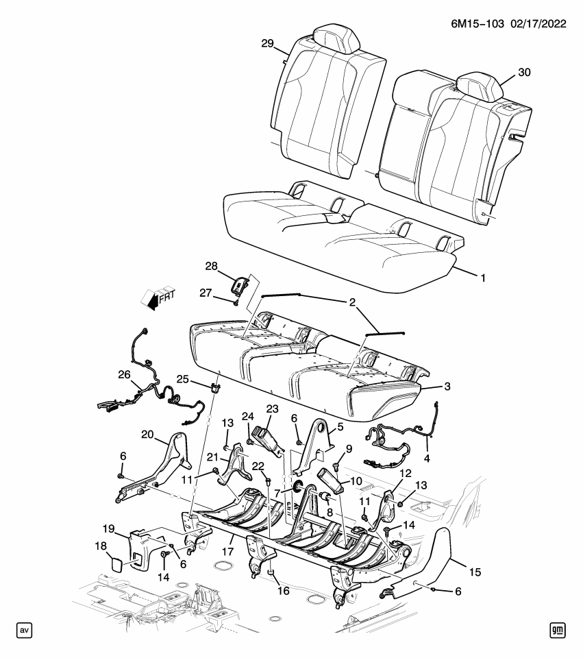 GM 87838507 PLUG ASM-R/SEAT ANC PLT HOLE