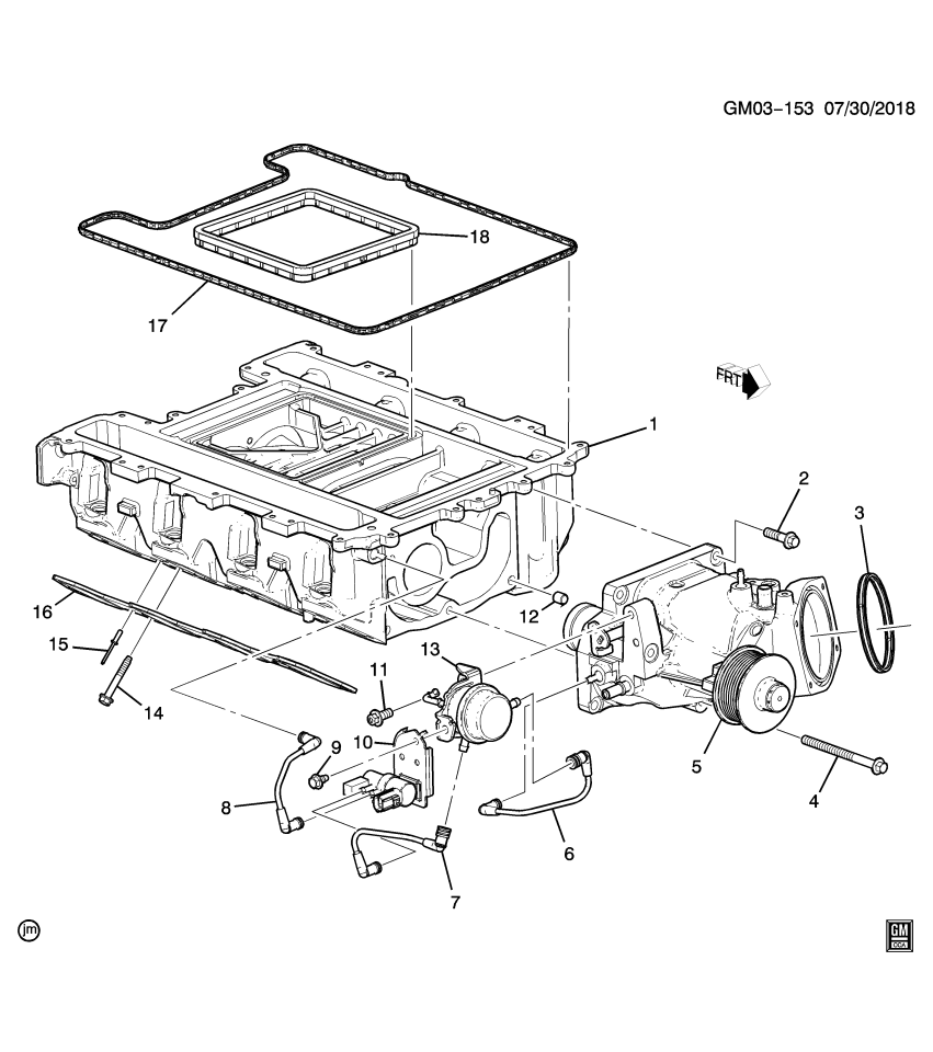 GM 12654992 Pin-Supercharge Front Cover