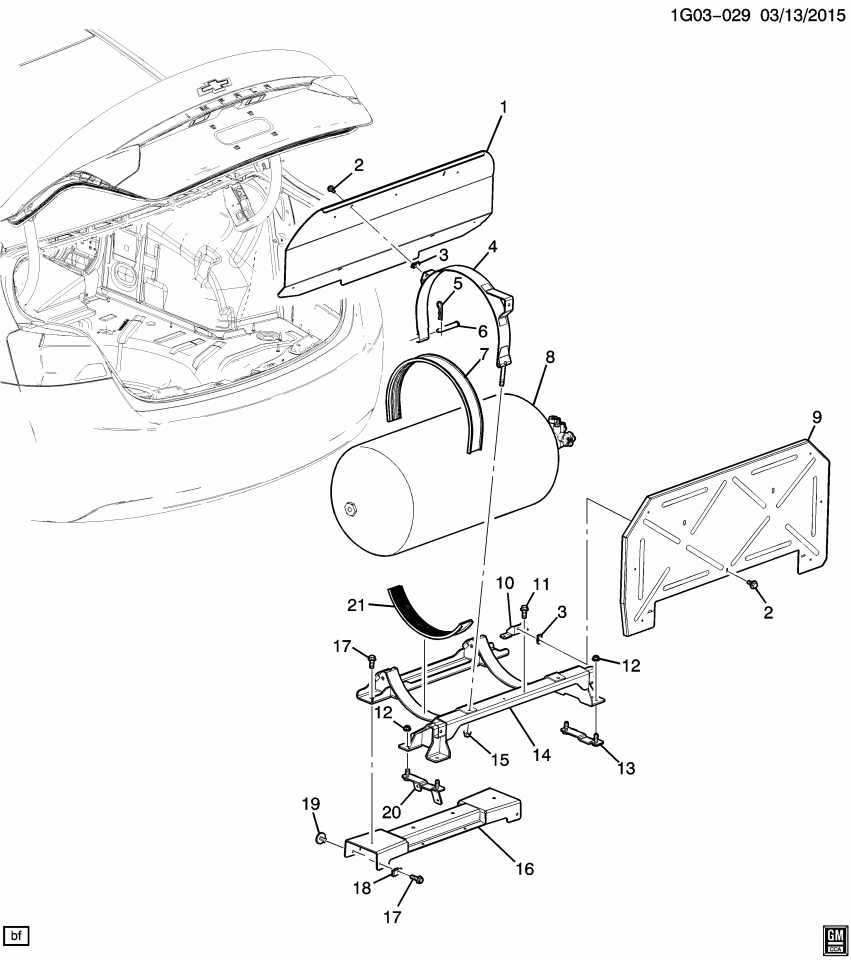 GM 23271799 Clip-Cng Fuel Feed Intermediate Pipe