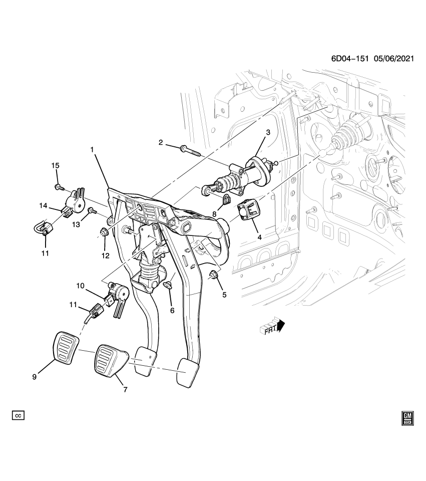 GM 24042675 CYLINDER ASM-CLU MAS