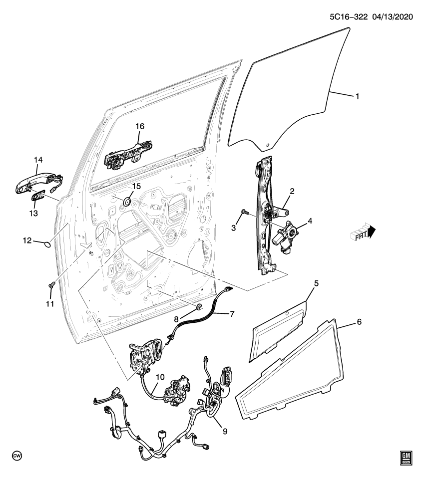 GM 13542875 Lock Actuator