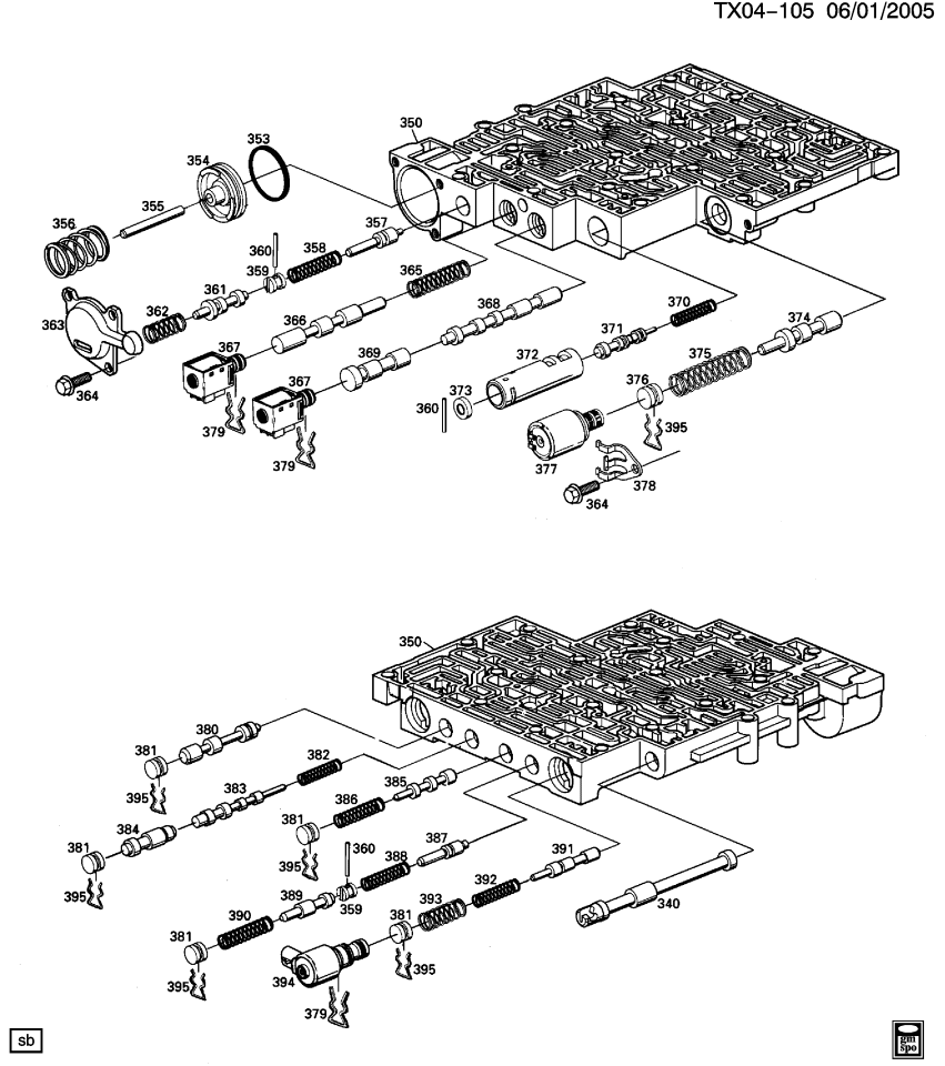 GM 24216254 Valve Kit, Pressure Control Solenoid(W/Shift Solenoid Valve Fluid Filter)