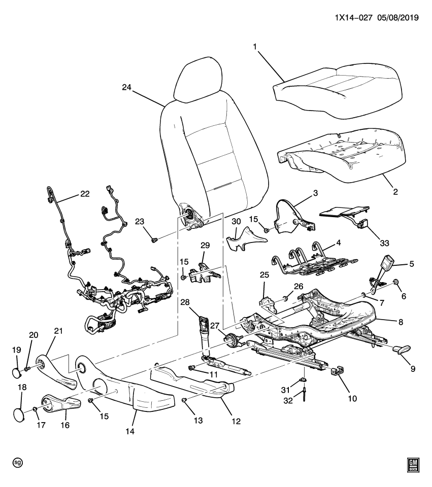GM 84646526 Passenger Discriminating Sensor