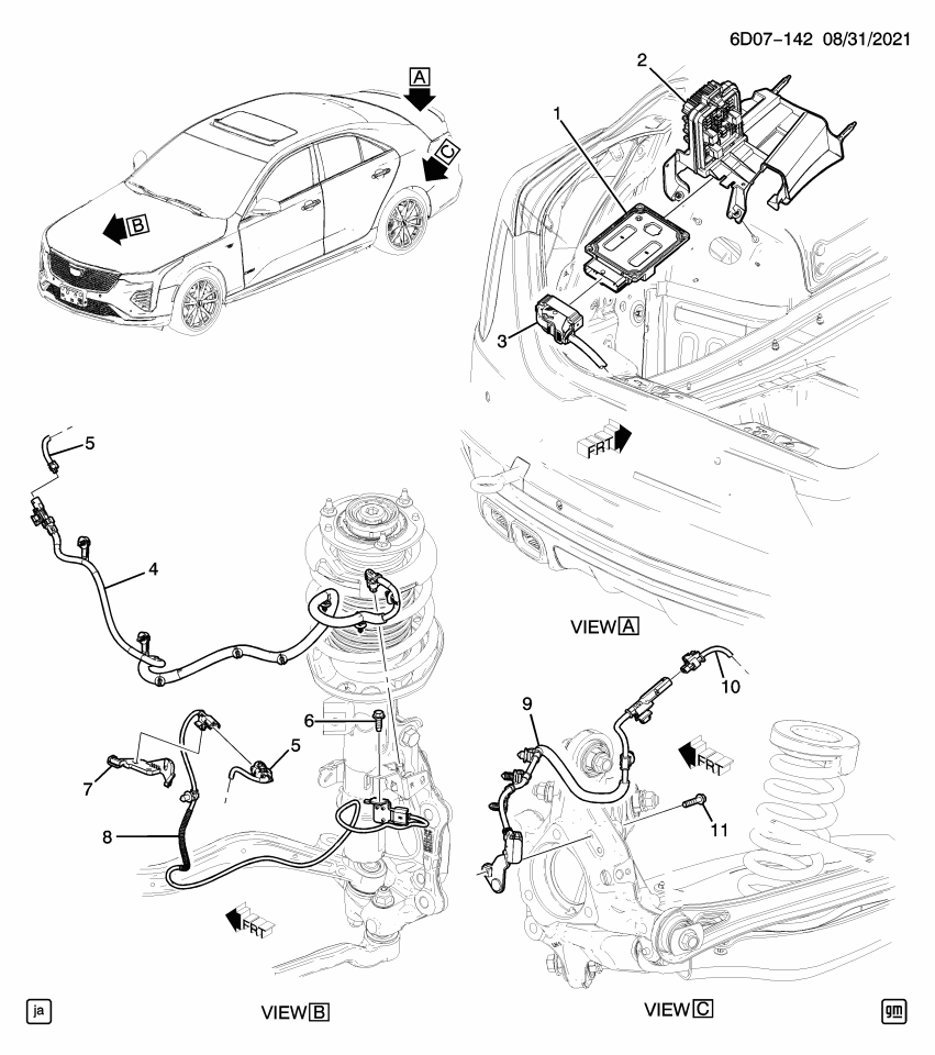 GM 42902864 HARNESS ASM-ELEK SUSP FRT SUSP STRUT WRG