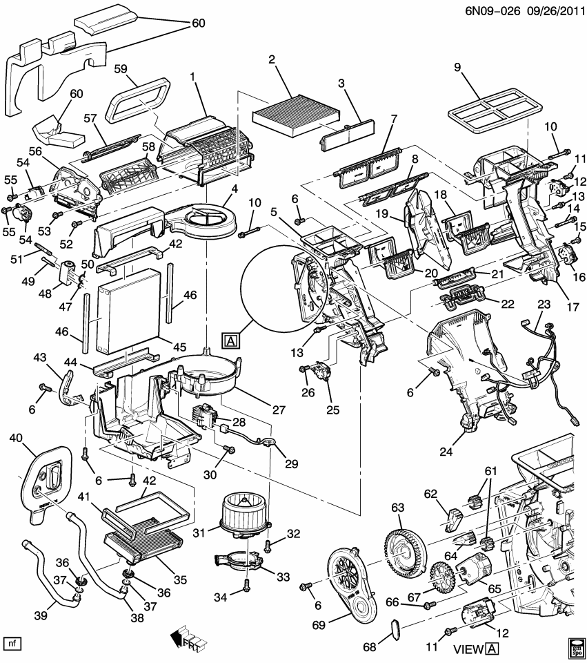 GM 22842205 Insulator-Heater & A/C Evaporator & Blower Module