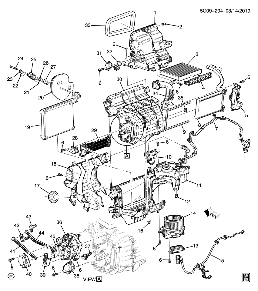 GM 84706881 Heater Core
