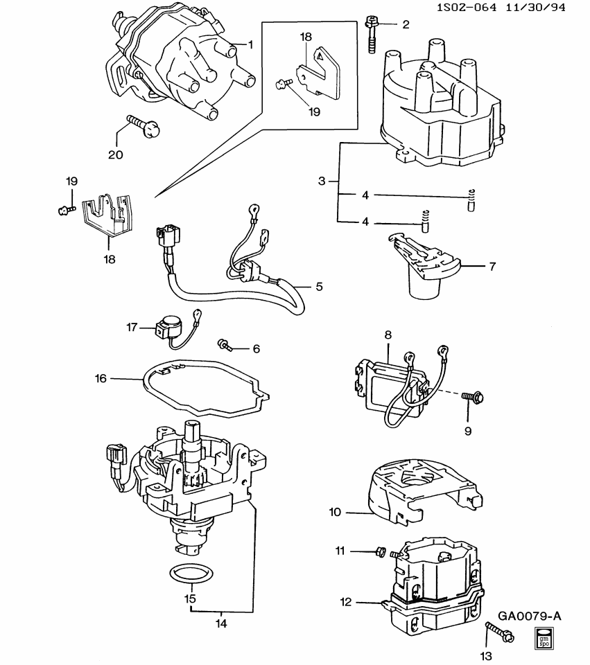 GM 94855135 Cap Asm, Distributor