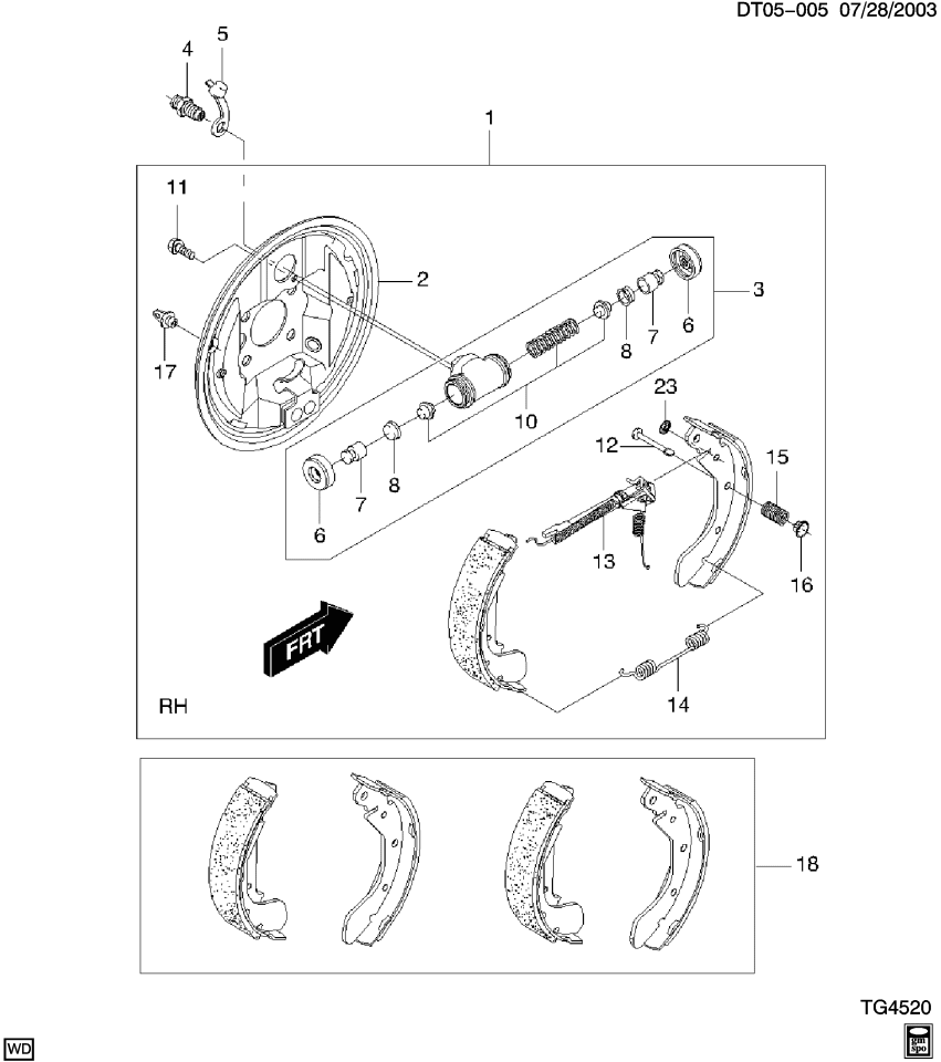 GM 93740526 Seat, Rear Brake Caliper