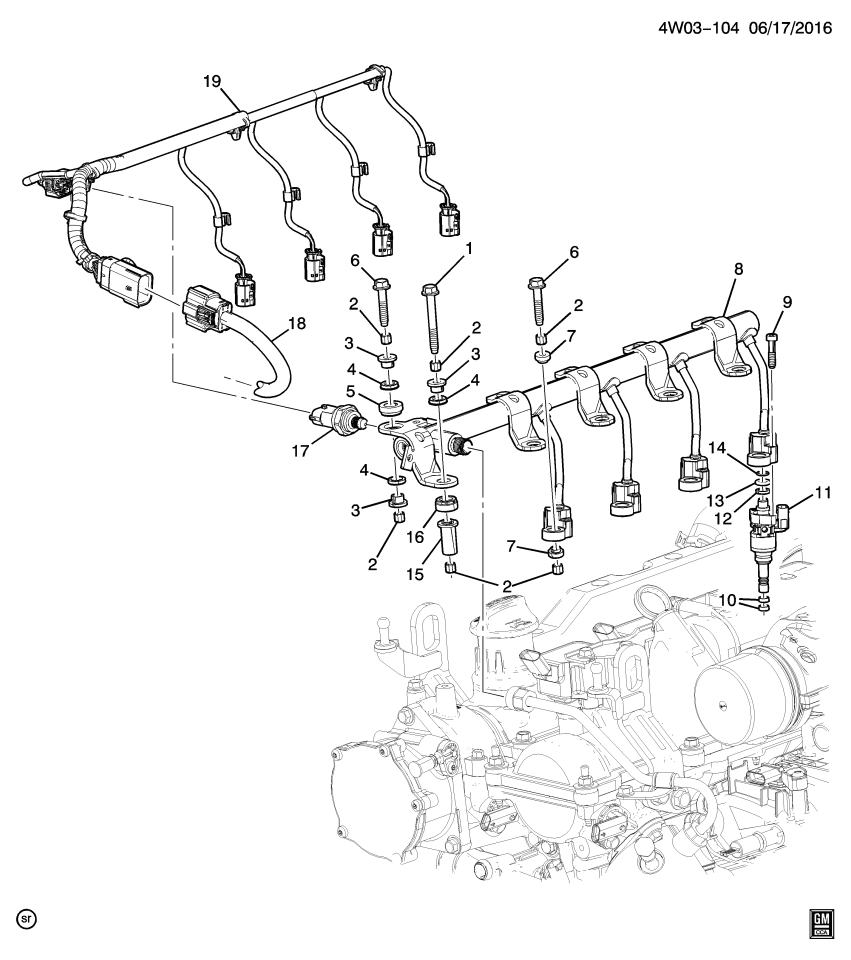 GM 55570720 Fuel Rail
