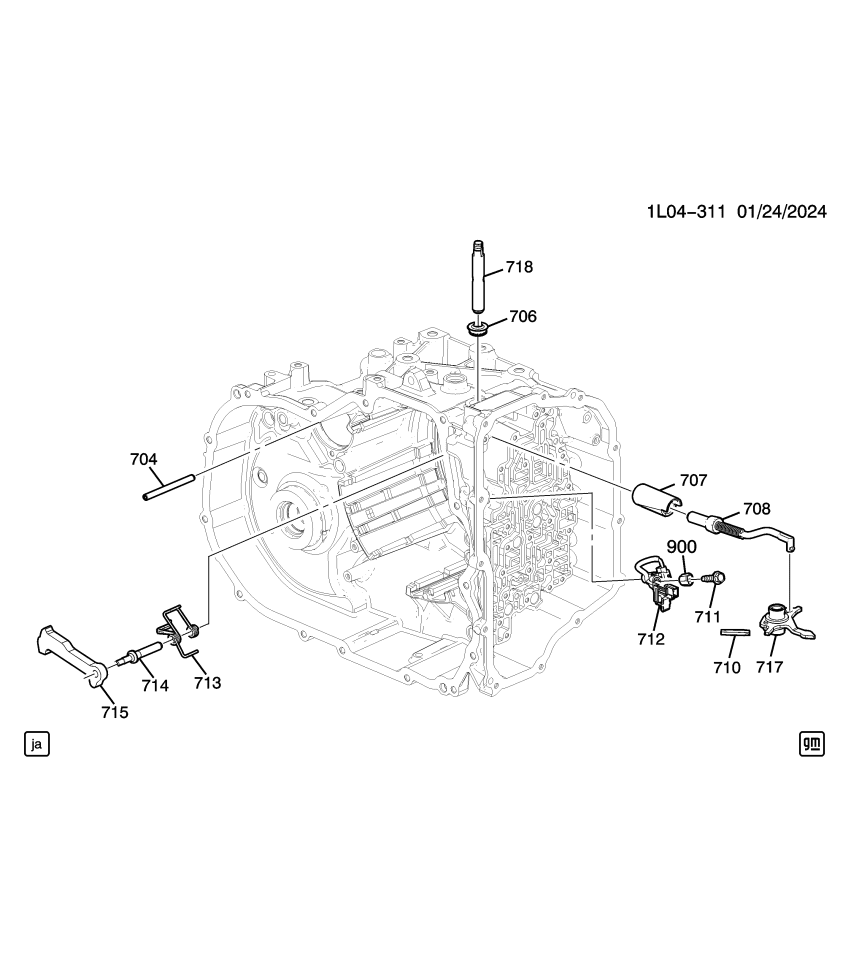 GM 24268246 Pin-Parking Pawl Actuator Guide