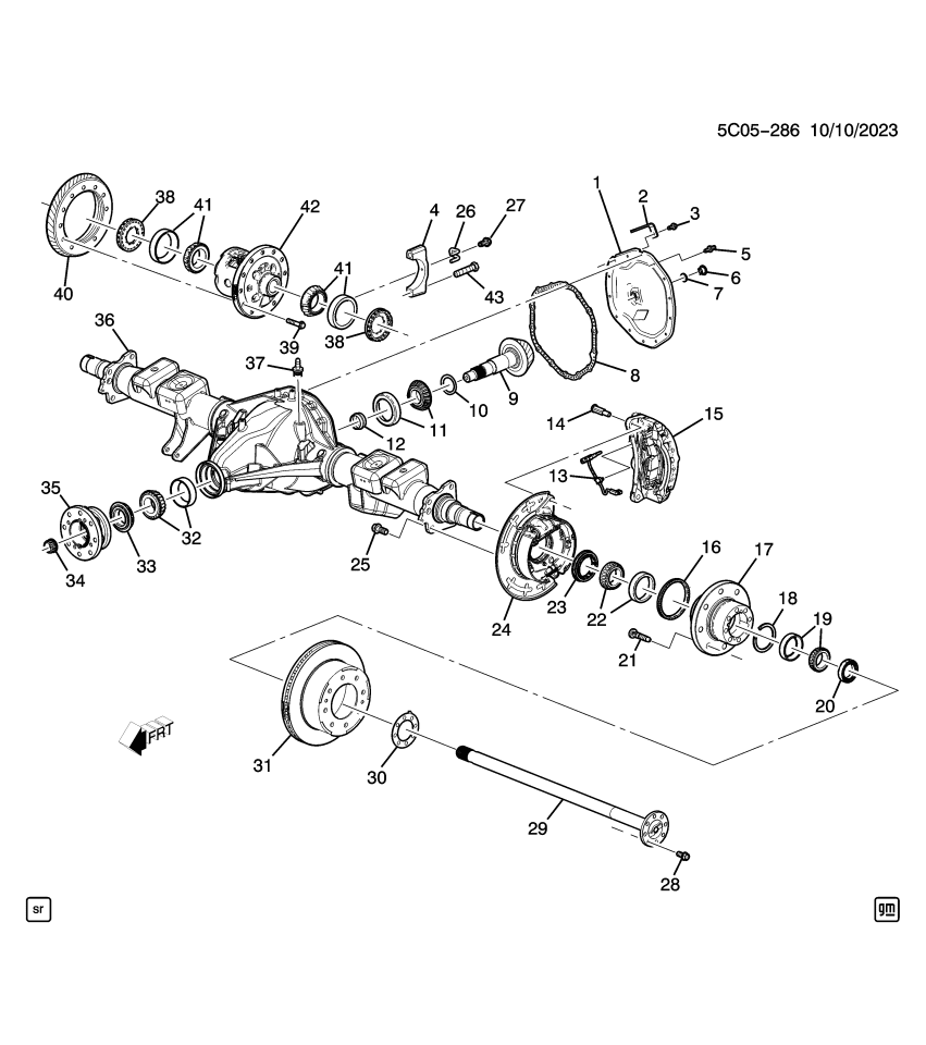 GM 84757406 ATTACHMENT KIT-DIFF DRV P/GR NUT