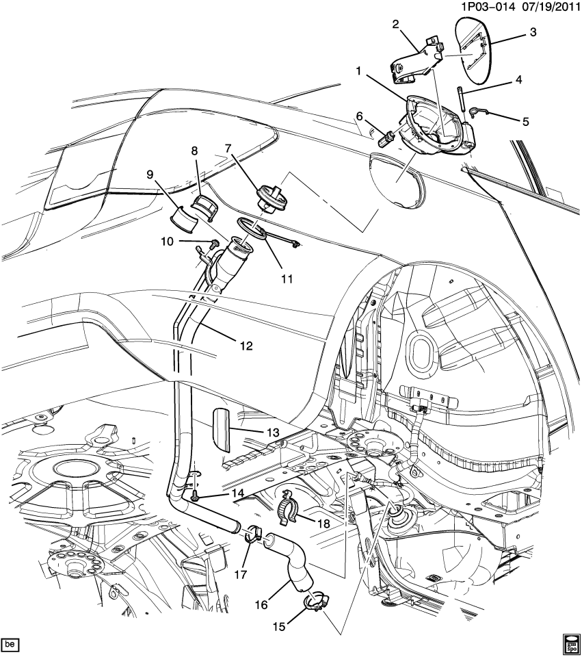 GM 13344333 Clip-Evap Emission Canister Vent Pipe