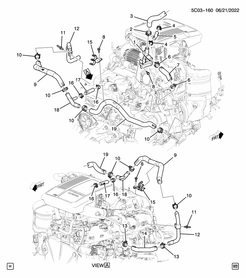 GM 24001100 PIPE-EGR COOL RTN