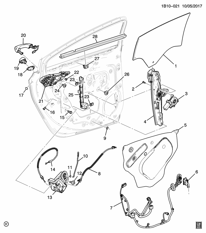 GM 84152789 SEALING STRIP ASM-RR S/D WDO INR