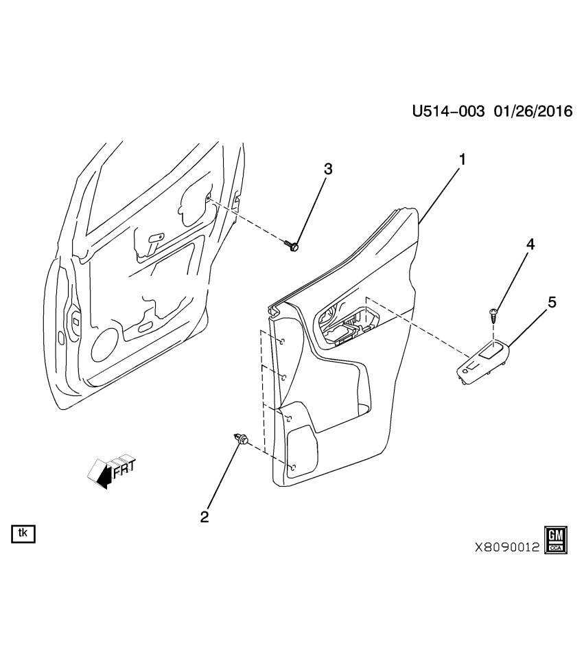 GM 19316167 Bolt, Instrument Panel