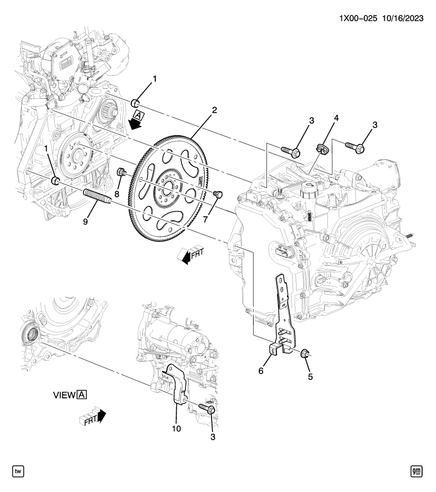 GM 24264214 Cover-Trans Converter (Locating On Engine Side Of T/C