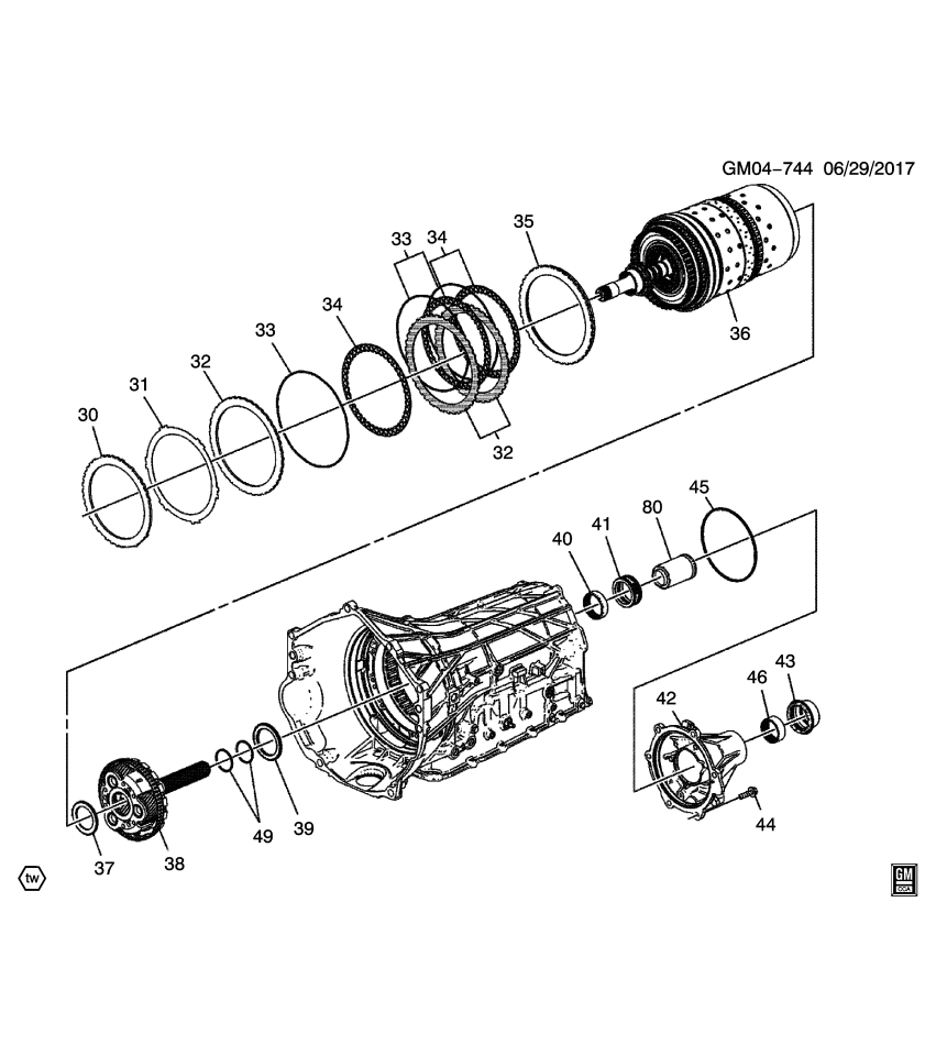 GM 24288846 SEAL-OUTPUT SHF