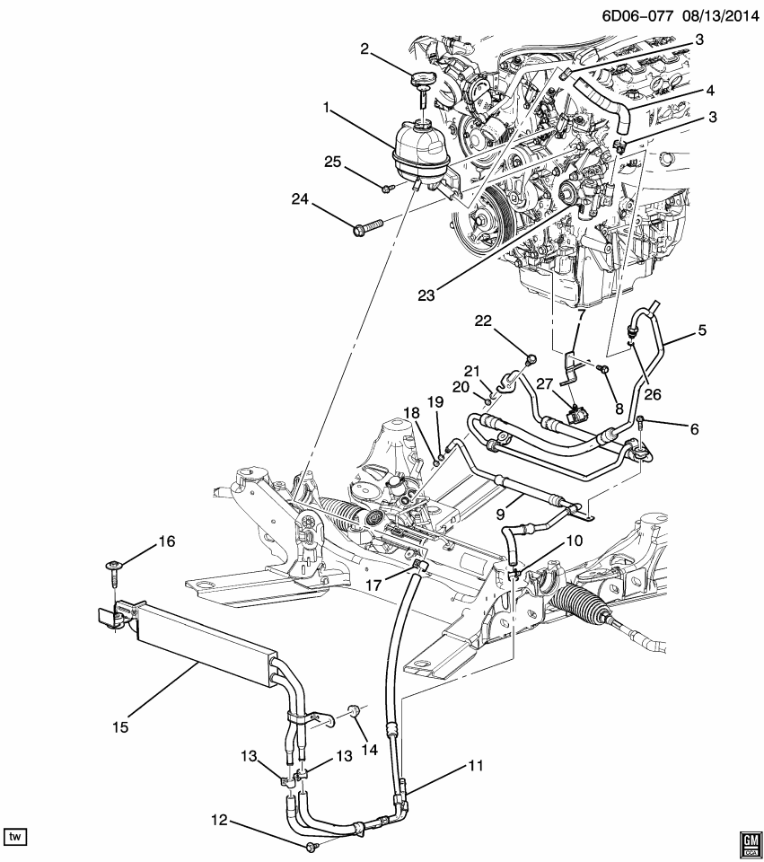 GM 20795155 Clip Asm-P/S Gear Inlet Hose