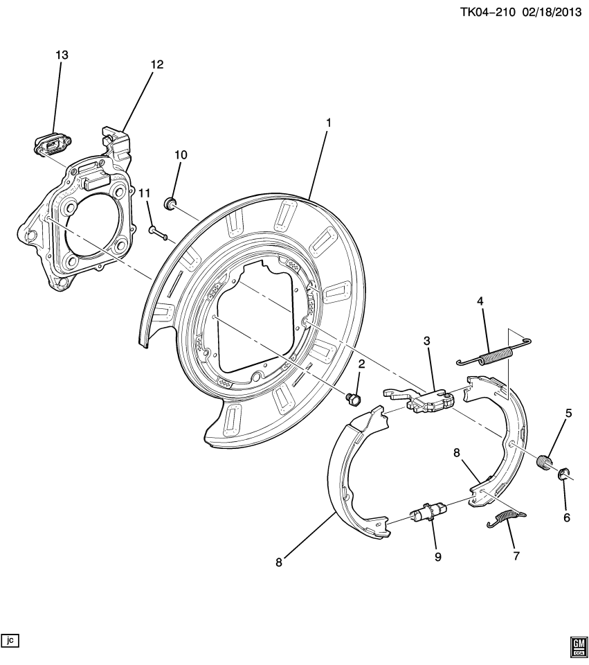 GM 22775588 Bolt/Screw-Rear Brake Shield
