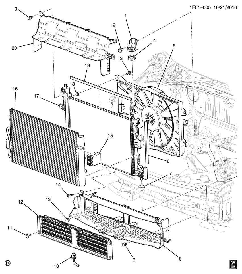 GM 42465903 Protector-Radiator