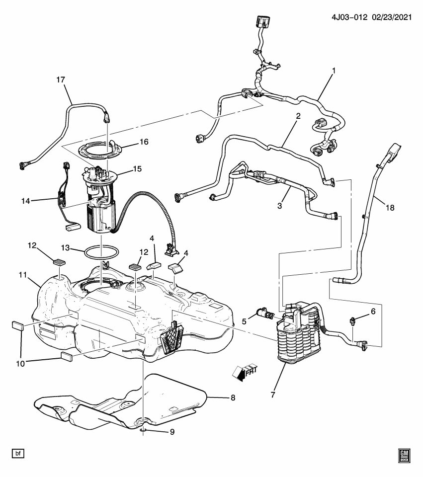 GM 42729759 PIPE ASM-EVAP EMIS