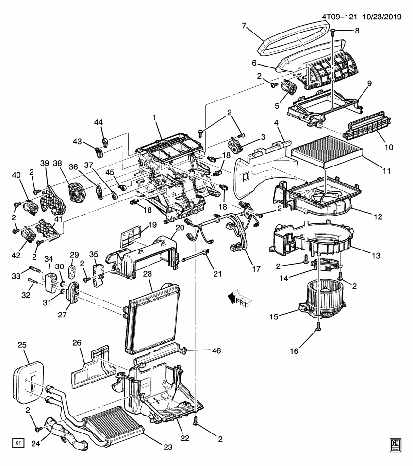GM 42677756 BRACKET-HTR & A/C REM CONT