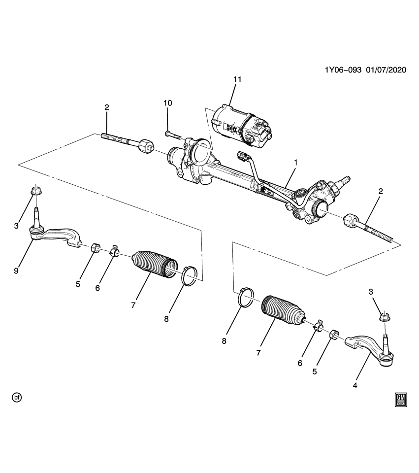 GM 85566075 GEAR KIT-ELEC BELT DRV RACK & PINION STRG