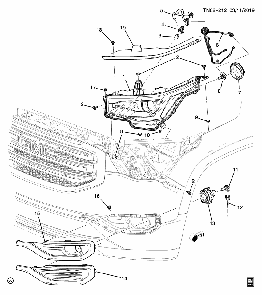 GM 84075085 Headlamp Assembly