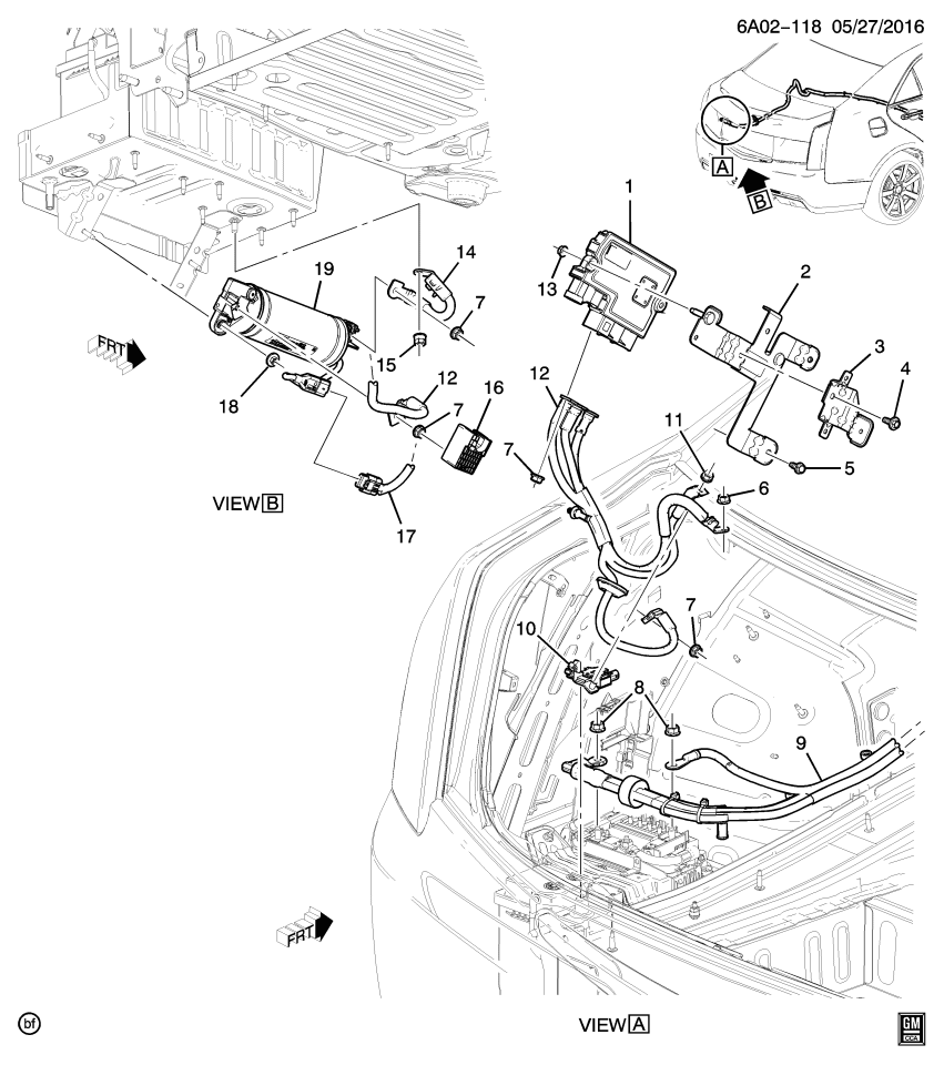GM 84212646 Cable Asm-Auxiliary Generator Battery Jumper