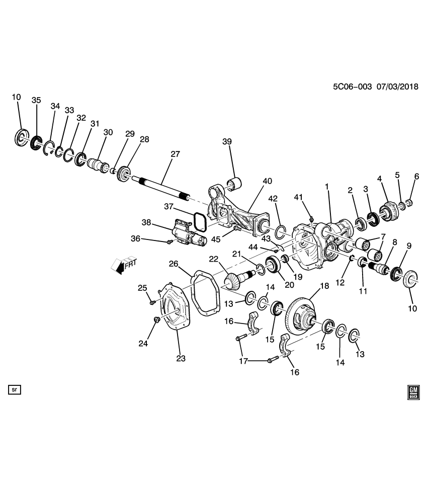 GM 87862198 RING-FRT WHL DRV SHF TRI-POT JT SPIDER RE