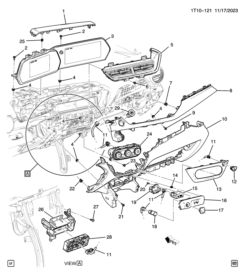 GM 42840906 COVER-I/P BOLT *BLACK