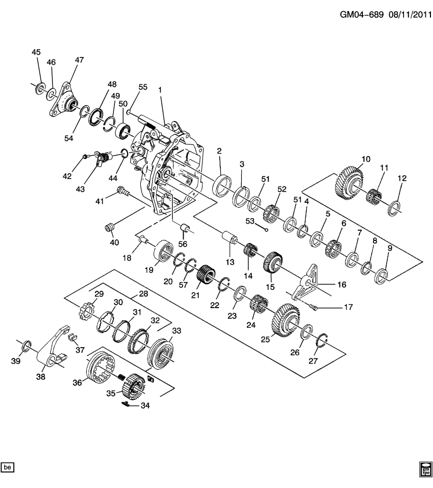 GM 19260239 Synchronizer Asm, Rev Gear
