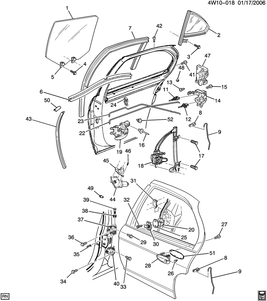 GM 88948572 Bumper Kit, Front Side Door