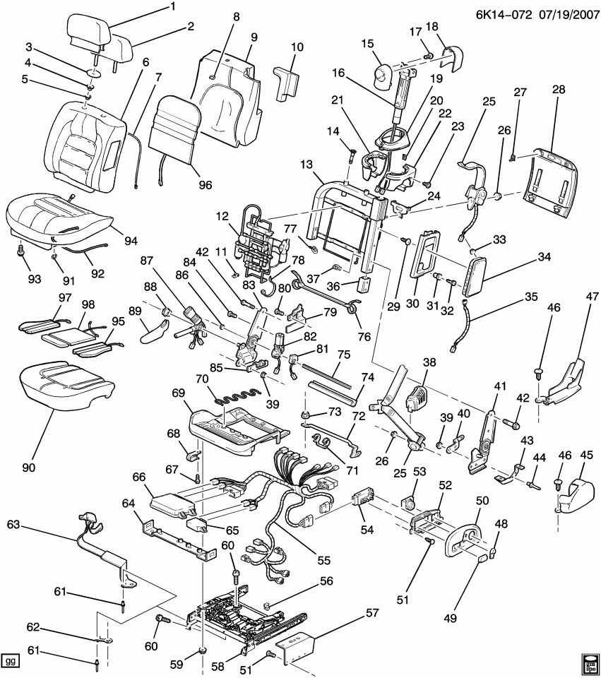 GM 12493069 Clip, Driver Seat Wiring