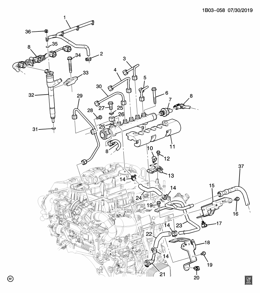 GM 55590802 Bracket-Ecm Wiring Harness
