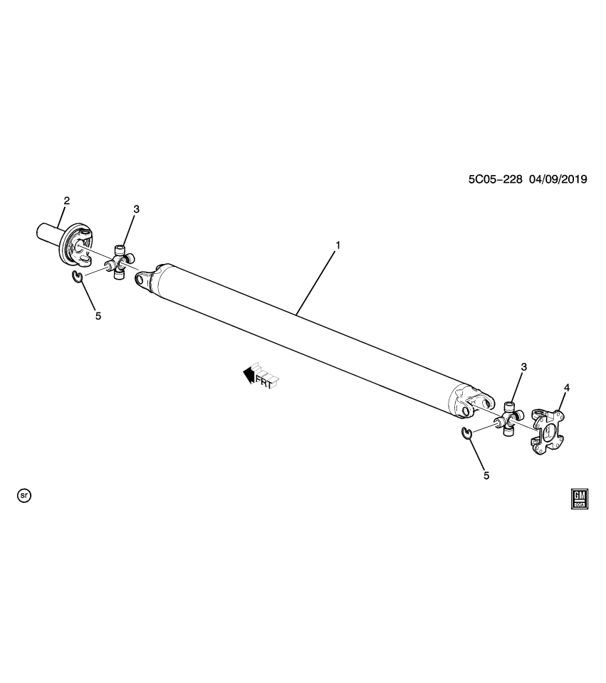 GM 84272136 RING-PROP SHF UJT SPIDER BRG RET