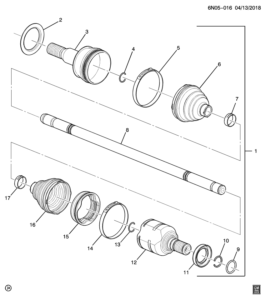GM 84387108 Inner Boot